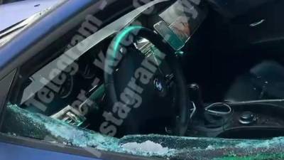 В Киеве на Глубочицкой неизвестные вытащили из элитной BMW сумку с деньгами: видео