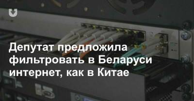 Депутат предложила фильтровать в Беларуси интернет, как в Китае