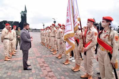 Пушилин поздравил юнармейцев – будущих работников госорганов ДНР