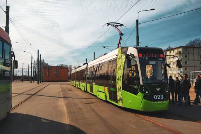 В западной части Петербурга появились новые трамваи «Чижик»