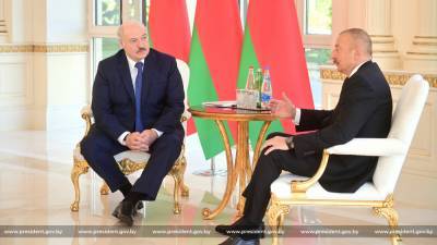 Алиев рассчитывает на участие Беларуси в налаживании контактов с Арменией