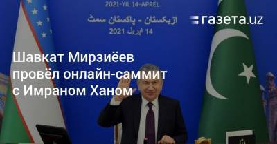 Шавкат Мирзиёев провёл онлайн-саммит с Имраном Ханом