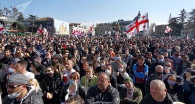Протесты против Намахвани ГЭС: новый крупный митинг в центре Кутаиси - видео