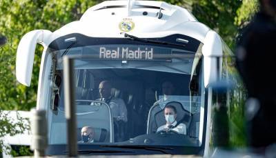 Клубный автобус Реала атаковали перед матчем против Ливерпуля
