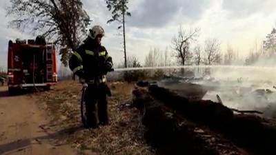 В нескольких регионах спасатели борются с природными пожарами