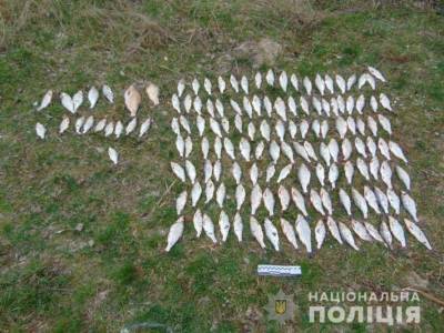На Черкасщине браконьеры незаконным способом наловили почти 150 рыбин