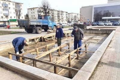 В Серпухове начали готовиться к открытию фонтанов