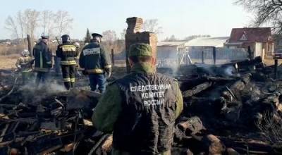 В МВД подтвердили гибель пятерых детей в результате пожара в частном доме в селе Бызово на Урале