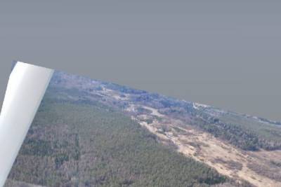 Вспыхнувший в гдовском лесу пожар заметили с самолета