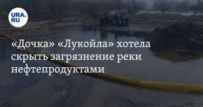 «Дочка» «Лукойла» хотела скрыть загрязнение реки нефтепродуктами
