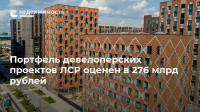 Портфель девелоперских проектов ЛСР оценен в 276 млрд рублей