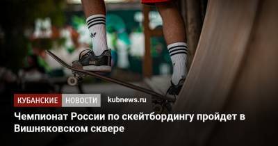 Чемпионат России по скейтбордингу пройдет в Вишняковском сквере