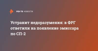 Устранит недоразумения: в ФРГ ответили на появление эмиссара по СП-2