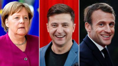СМИ: Меркель примет участие в переговорах Зеленского и Макрона по видеосвязи