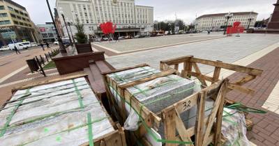 В Калининграде начали ремонтировать площадь Победы (фото)
