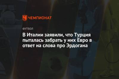 В Италии заявили, что Турция пыталась забрать у них Евро в ответ на слова про Эрдогана