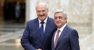 "Отправьте высказывания Алиева Лукашенко": Серж Саргсян резко ответил президенту Беларуси