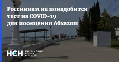 Россиянам не понадобится тест на COVID-19 для посещения Абхазии