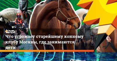Что угрожает старейшему конному клубу Москвы, где занимаются дети
