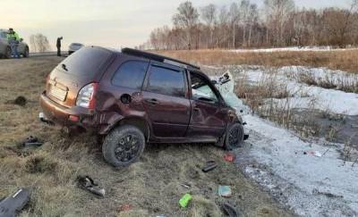 Водитель легковушки погиб в страшном ДТП на трассе Омск - Тюмень