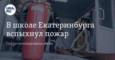 В школе Екатеринбурга вспыхнул пожар. Госпитализированы дети