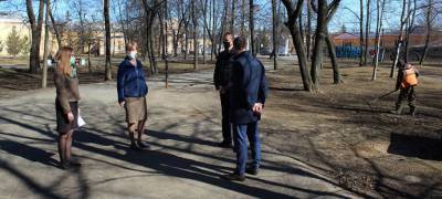 Глава Петрозаводска поручила ускорить темпы весенней уборки в городе
