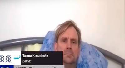 Эстонский депутат попал в неловкую ситуацию из-за удаленки