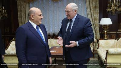 Лукашенко рассказал, для чего в Минск приехал Мишустин