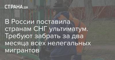 В России поставила странам СНГ ультиматум. Требуют забрать за два месяца всех нелегальных мигрантов