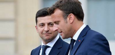 Во Франции начались переговоры Зеленского и Макрона - темы разговора - ТЕЛЕГРАФ