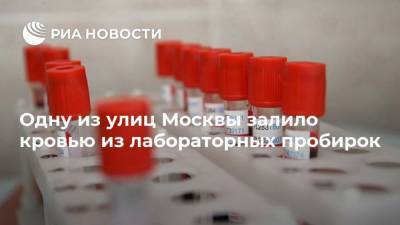 Одну из улиц Москвы залило кровью из лабораторных пробирок