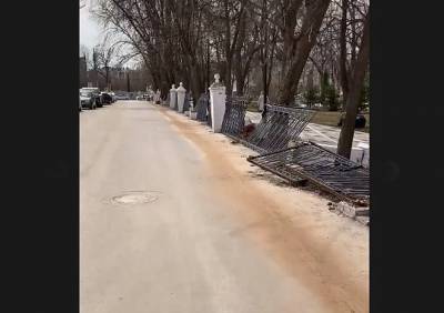 В Рязани начали демонтаж ограды Наташиного парка