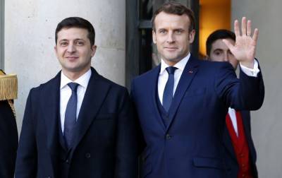 Во Франции начались переговоры Зеленского и Макрона