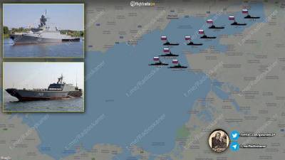 «Десантная операция в Мариуполе»: показана группировка Каспийской флотилии в Азовском море