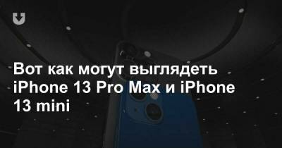 Вот как могут выглядеть iPhone 13 Pro Max и iPhone 13 mini - news.tut.by