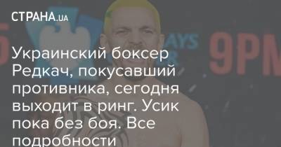 Украинский боксер Редкач, покусавший противника, сегодня выходит в ринг. Усик пока без боя. Все подробности