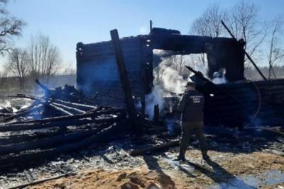 На пожаре в Костромской области погиб пожилой мужчина-вахтовик