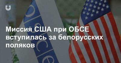 Миссия США при ОБСЕ вступилась за белорусских поляков