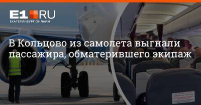 В Кольцово из самолета выгнали пассажира, обматерившего экипаж