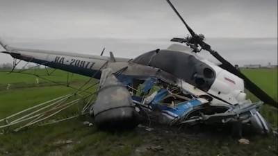В Краснодарском крае разбился вертолет, пилот погиб