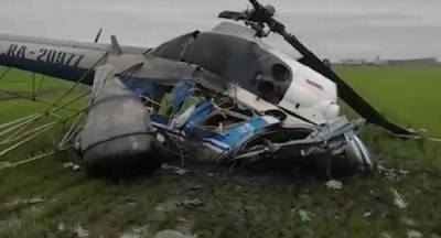 На Кубани разбился вертолет, пилот погиб