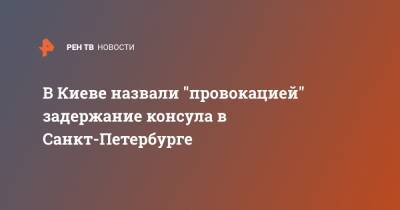 В Киеве назвали "провокацией" задержание консула в Санкт-Петербурге