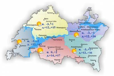 Ночные заморозки ожидаются в Татарстане 18 апреля