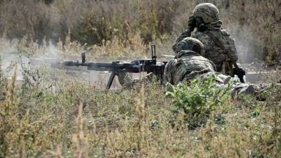 Военные Украины провели учения в подконтрольной части Донецкой области