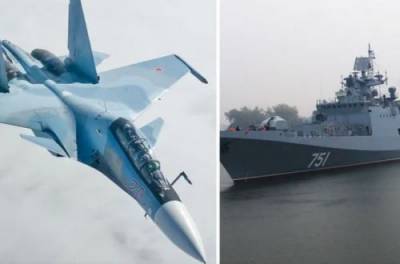 Россия перебросила корабли и самолеты якобы для учений на Черном море