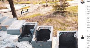 Дети объявлены виновниками разрушения мемориала в селе Сасыколи