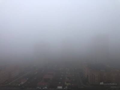 На Липецк опустится туман