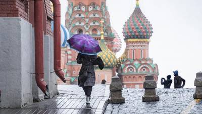 Москвичам пообещали до +15 градусов небольшой дождь в воскресенье