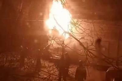 Пожар на трансформаторе оставил без электричества семь домов в Новосибирске