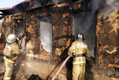 Бесхозное строение сгорело в Себежском районе